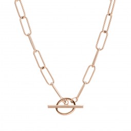 LJ-0431-N-90 LIEBESKIND BERLIN Kette in Edelstahl, IP Roségold